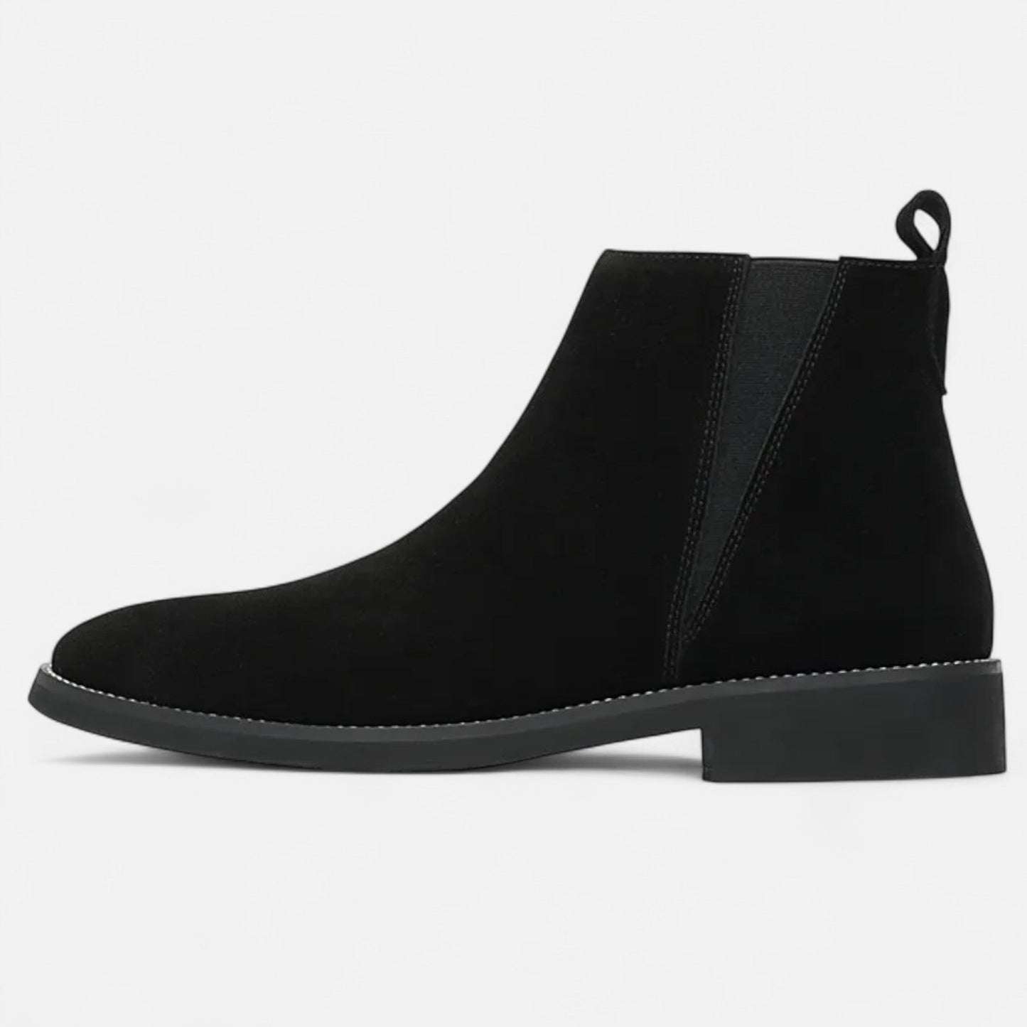 Valcien | Men’s British Suede Mid-Cut Zipper Boots