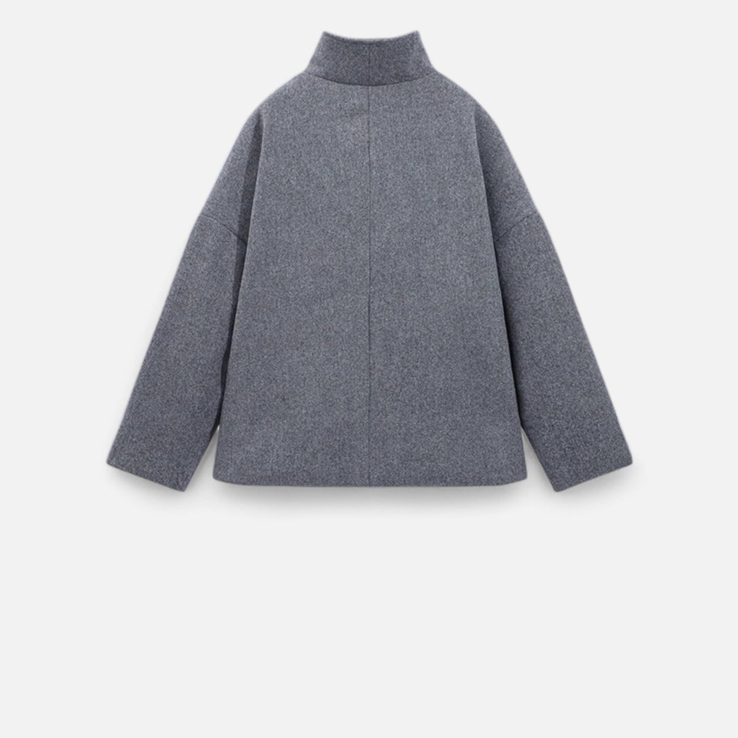 Women’s High Neck Short Winter Coat | Double Breasted Design
