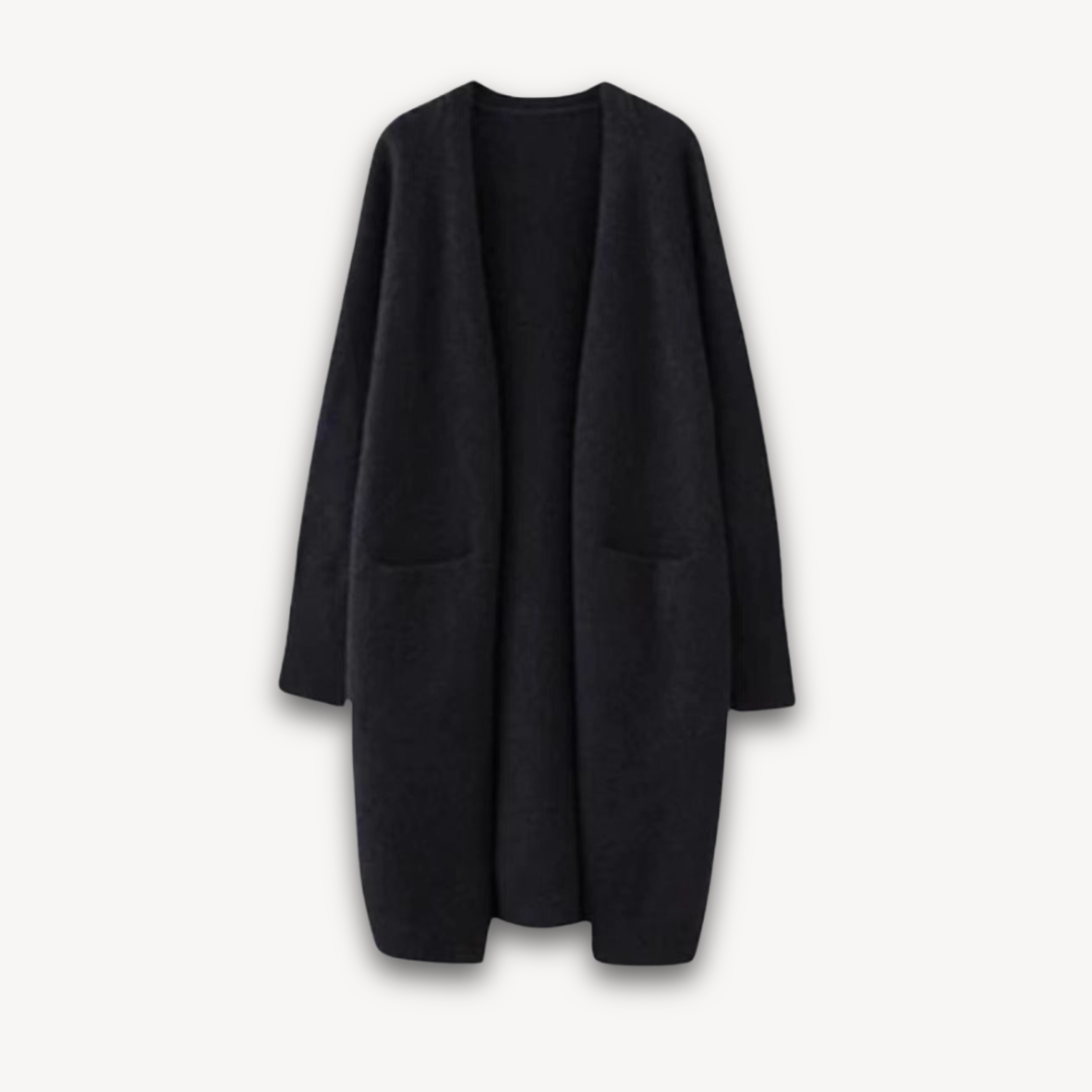 Vero – Women’s Long Open-Front Cardigan – Timeless Everyday Layer