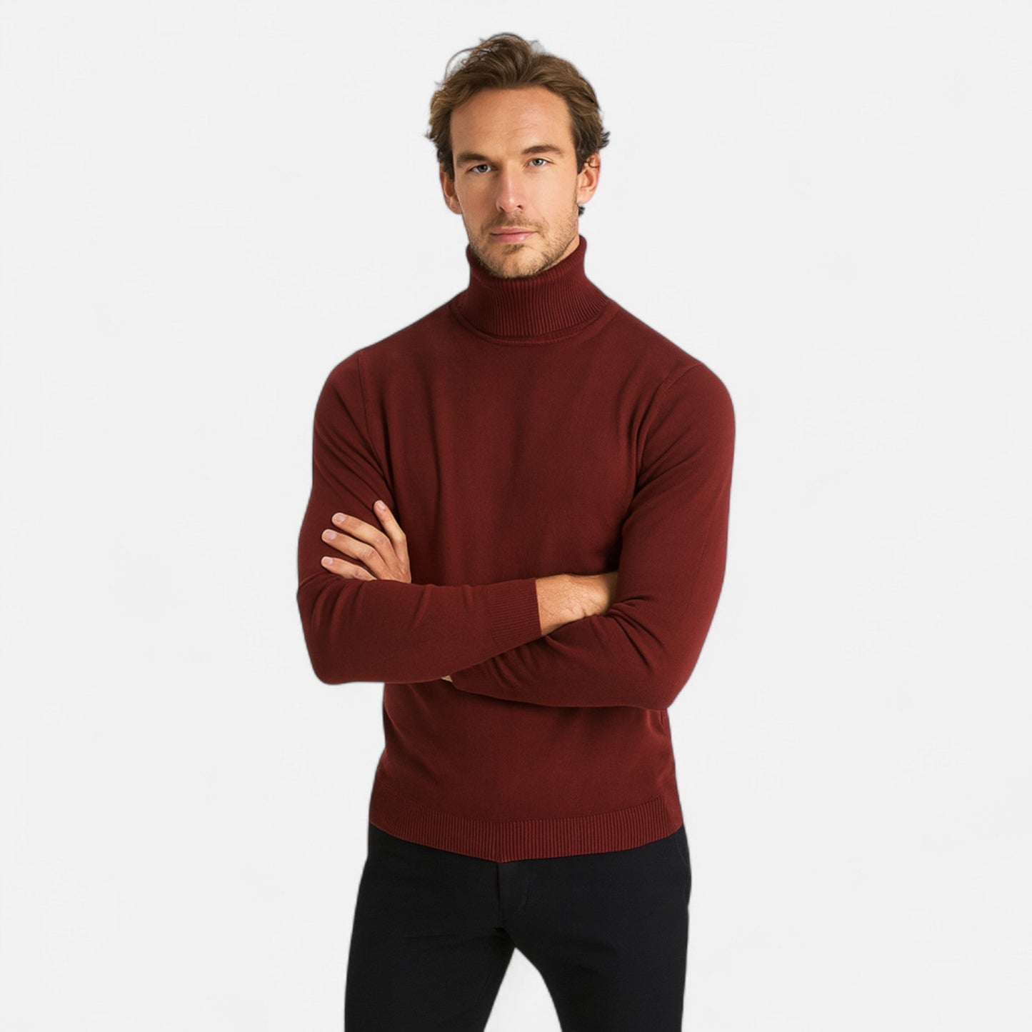 Valcien | Men’s Turtleneck Sweater – Refined Silhouette, Effortless Sophistication