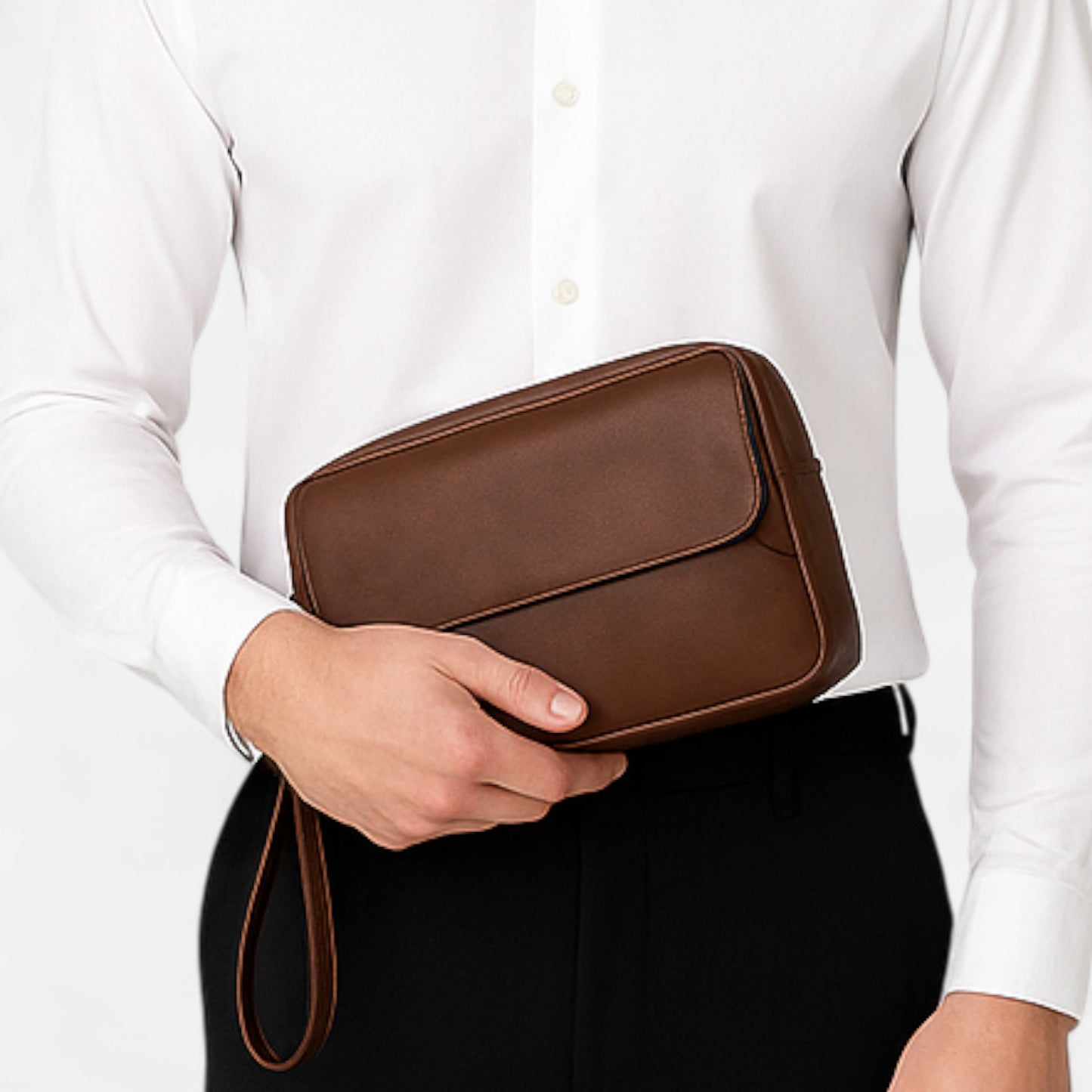 Valcien | Men's Vintage Clutch Wristlet Bag – Classic Form, Modern Function