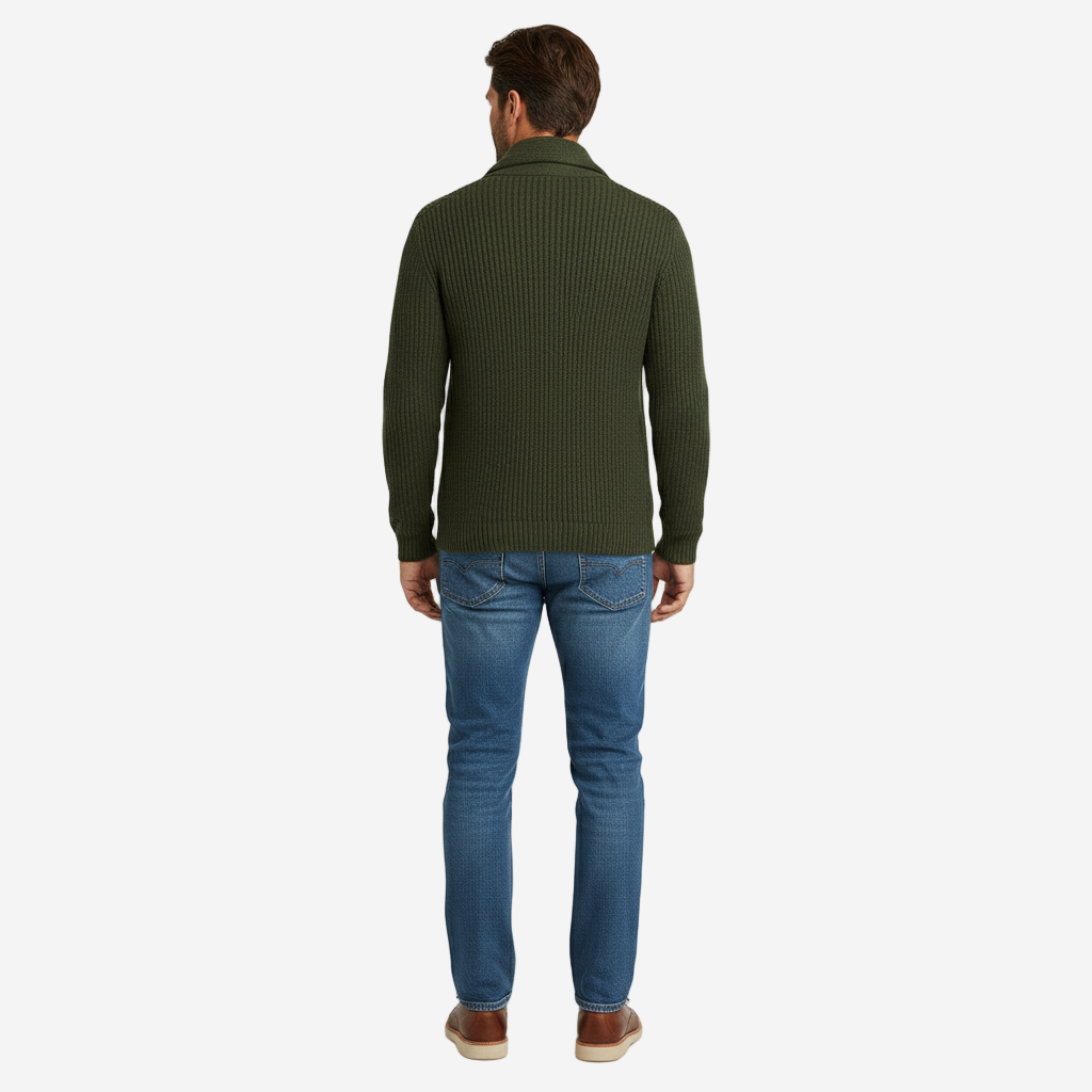 Men’s Knitted Cardigan | Classic Button-Up Sweater