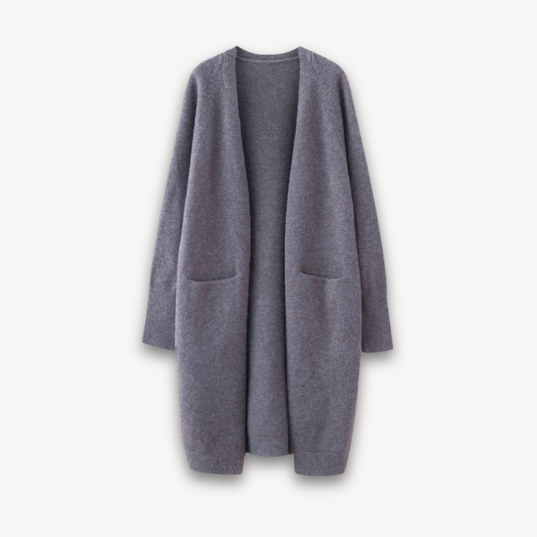 Vero – Women’s Long Open-Front Cardigan – Timeless Everyday Layer