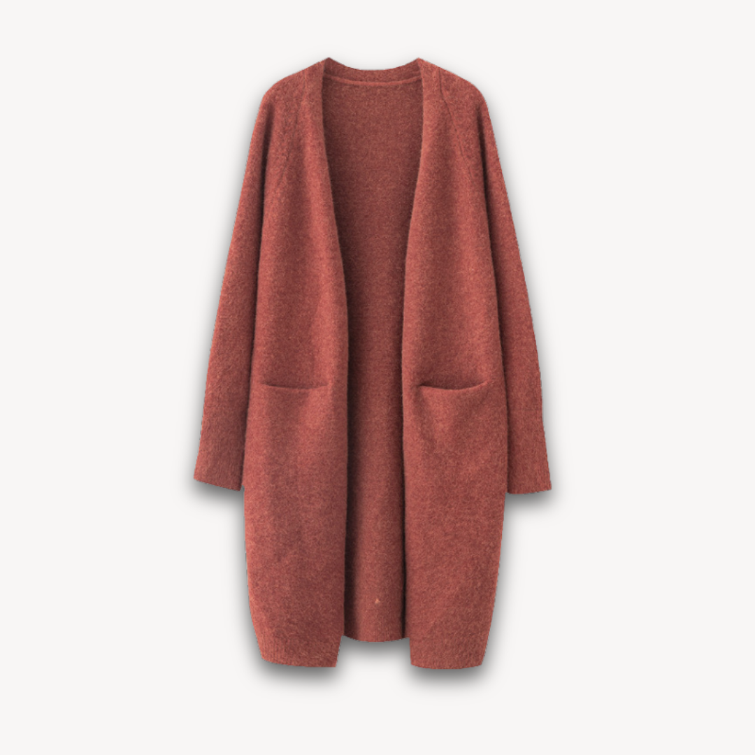 Vero – Women’s Long Open-Front Cardigan – Timeless Everyday Layer
