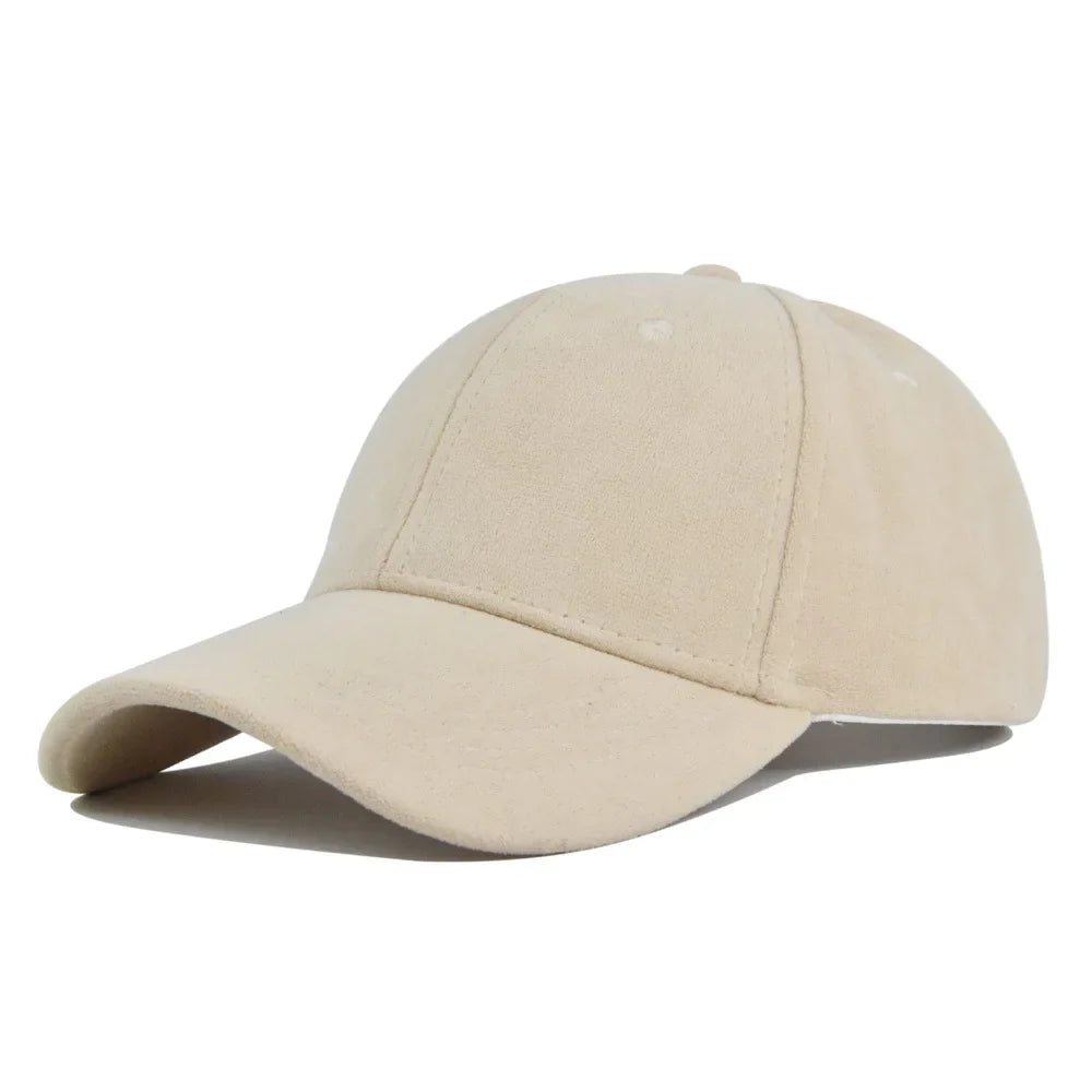 Men’s Suede Cap – Classic Vintage Casquette Style Hat
