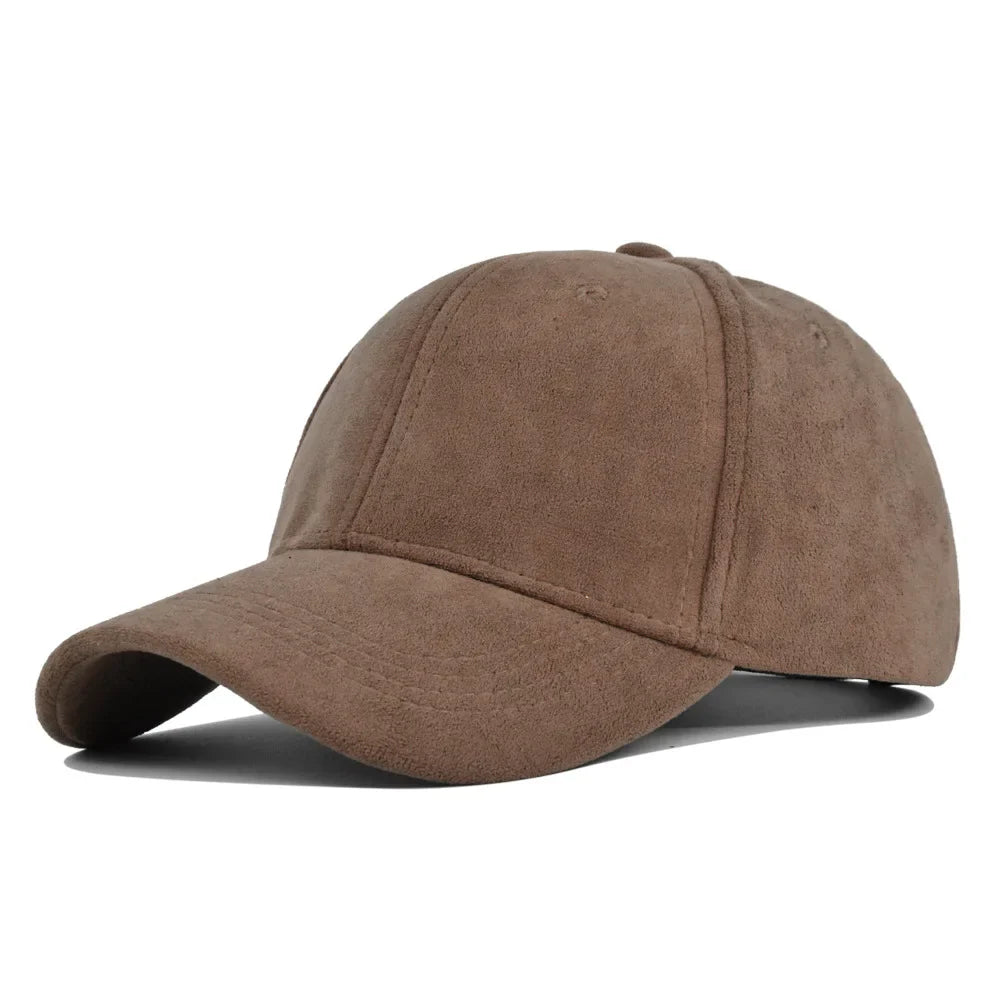 Men’s Suede Cap – Classic Vintage Casquette Style Hat