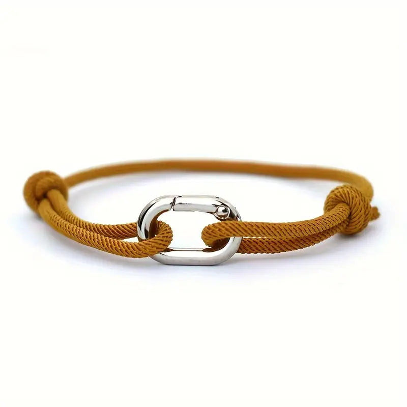 Valcien | 3mm Thin Rope Bracelet for Men – Handmade Macrame Sliding Knot Friendship Jewelry