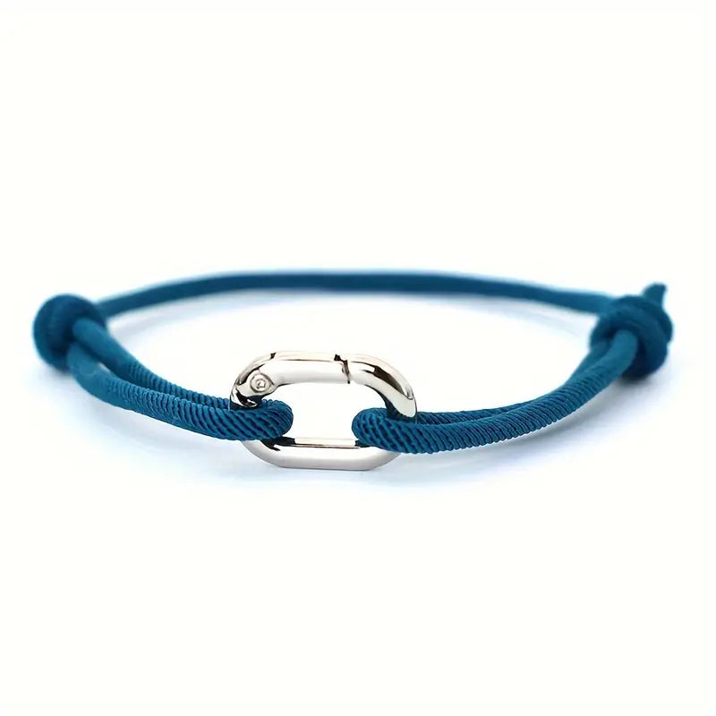 Valcien | 3mm Thin Rope Bracelet for Men – Handmade Macrame Sliding Knot Friendship Jewelry