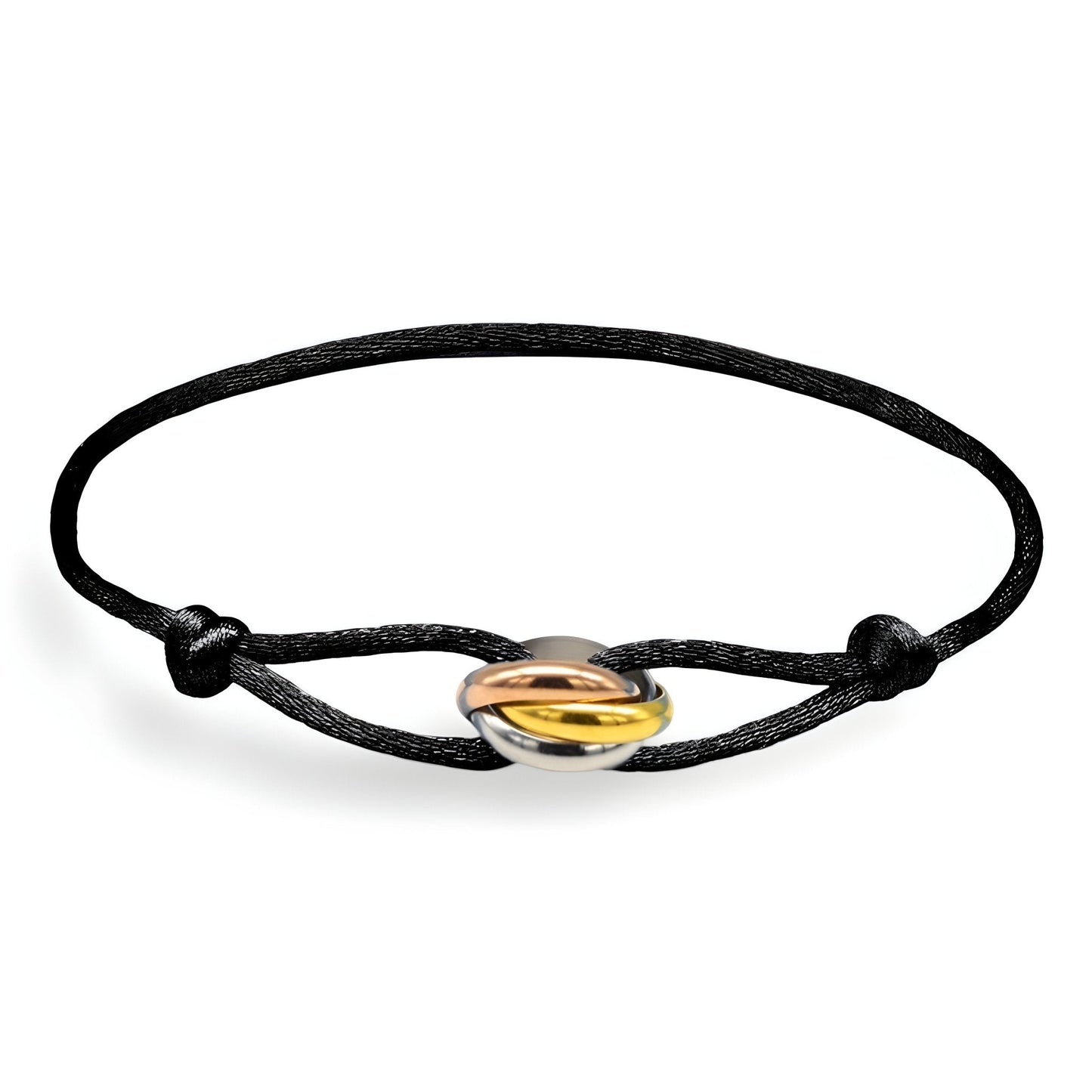 Valcien | Classic Cord Bracelet With Interlaced Circles