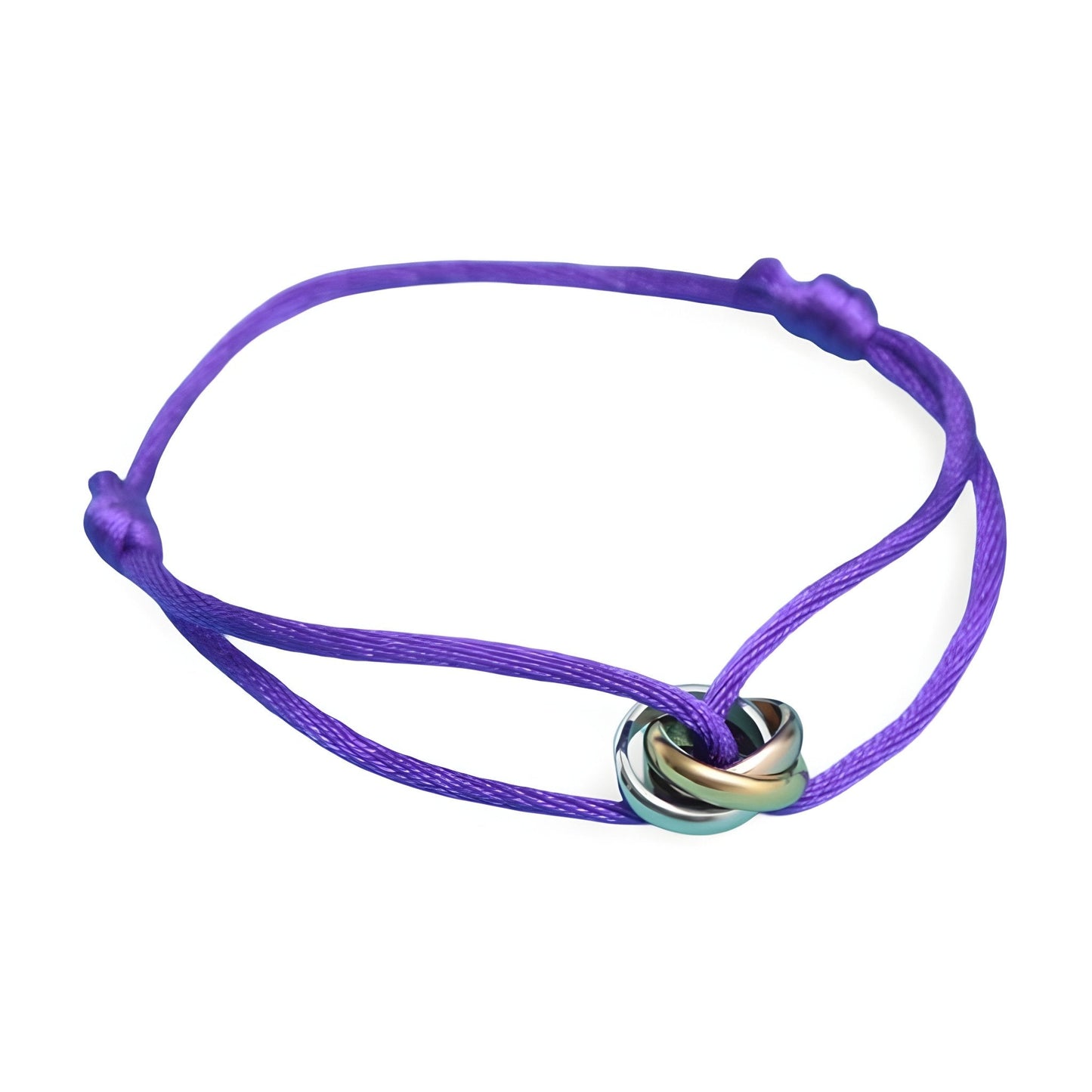 Valcien | Classic Cord Bracelet With Interlaced Circles