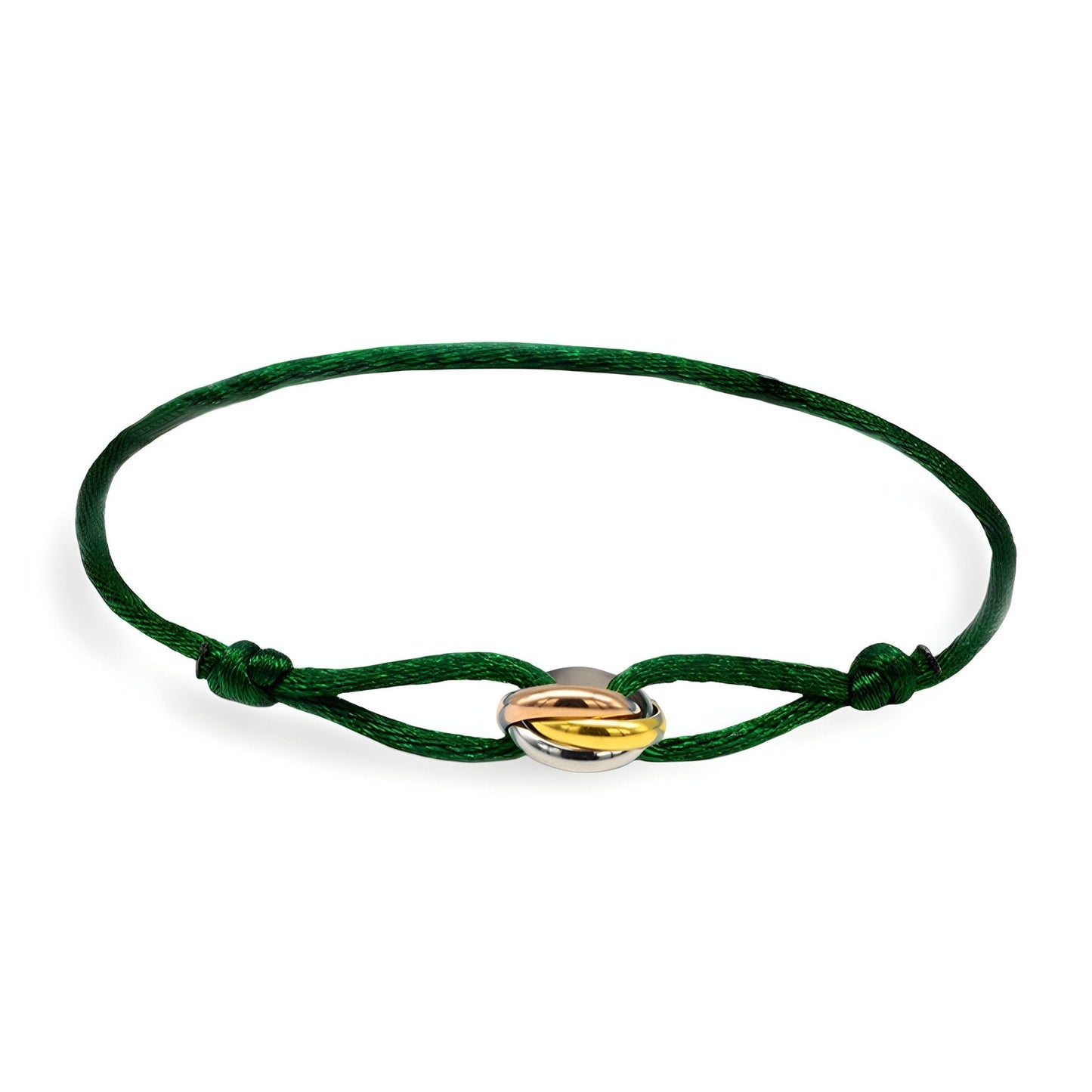 Valcien | Classic Cord Bracelet With Interlaced Circles