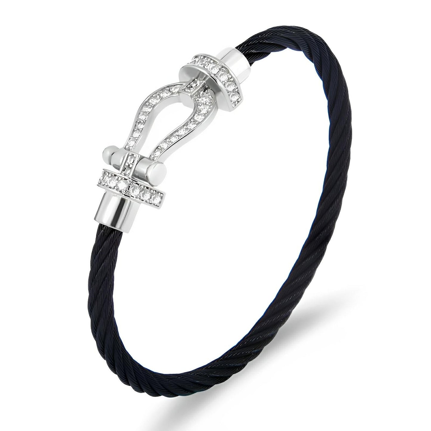 Valcien | Buckle Bracelet Titanium Cord Classic Stainless Steel
