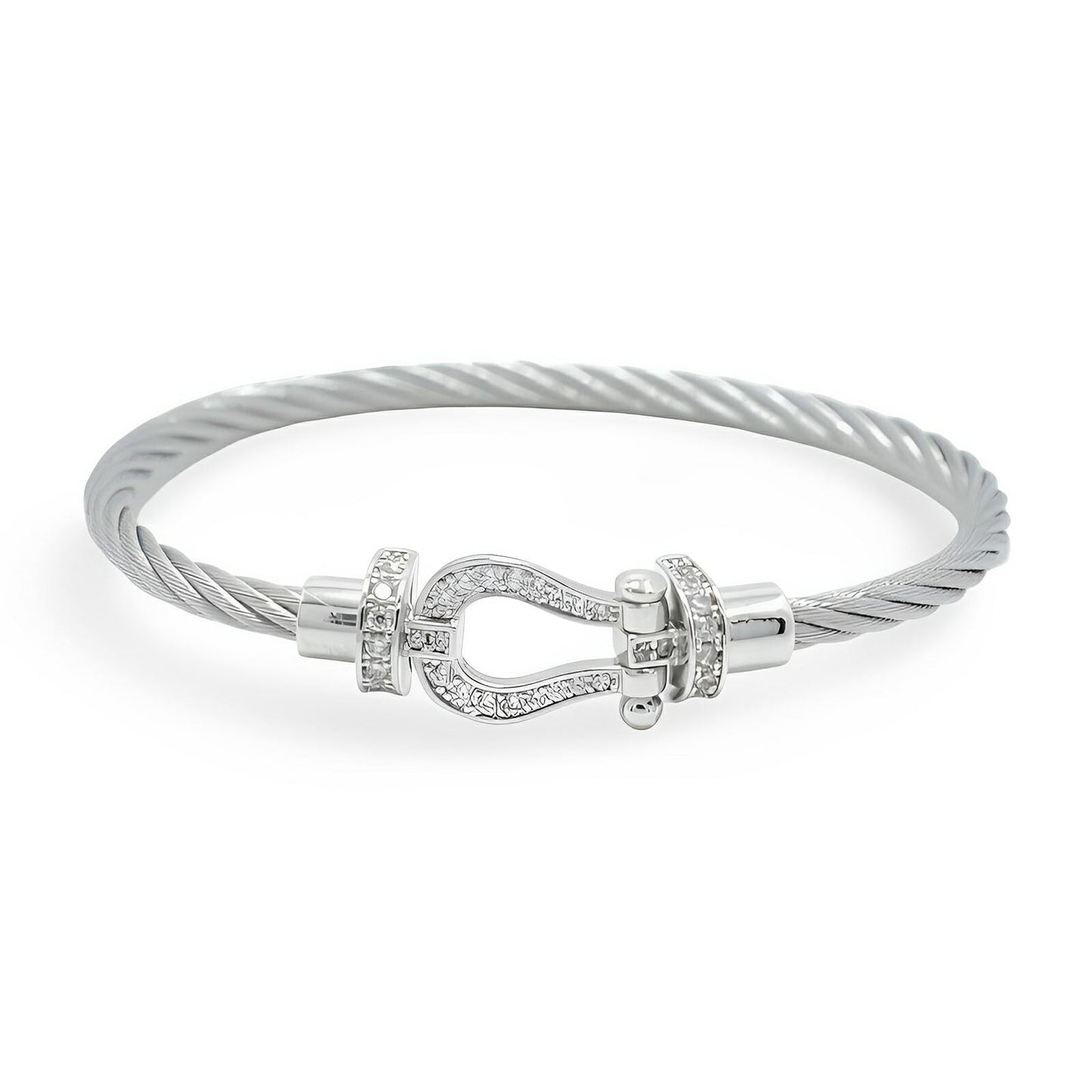 Valcien | Buckle Bracelet Titanium Cord Classic Stainless Steel