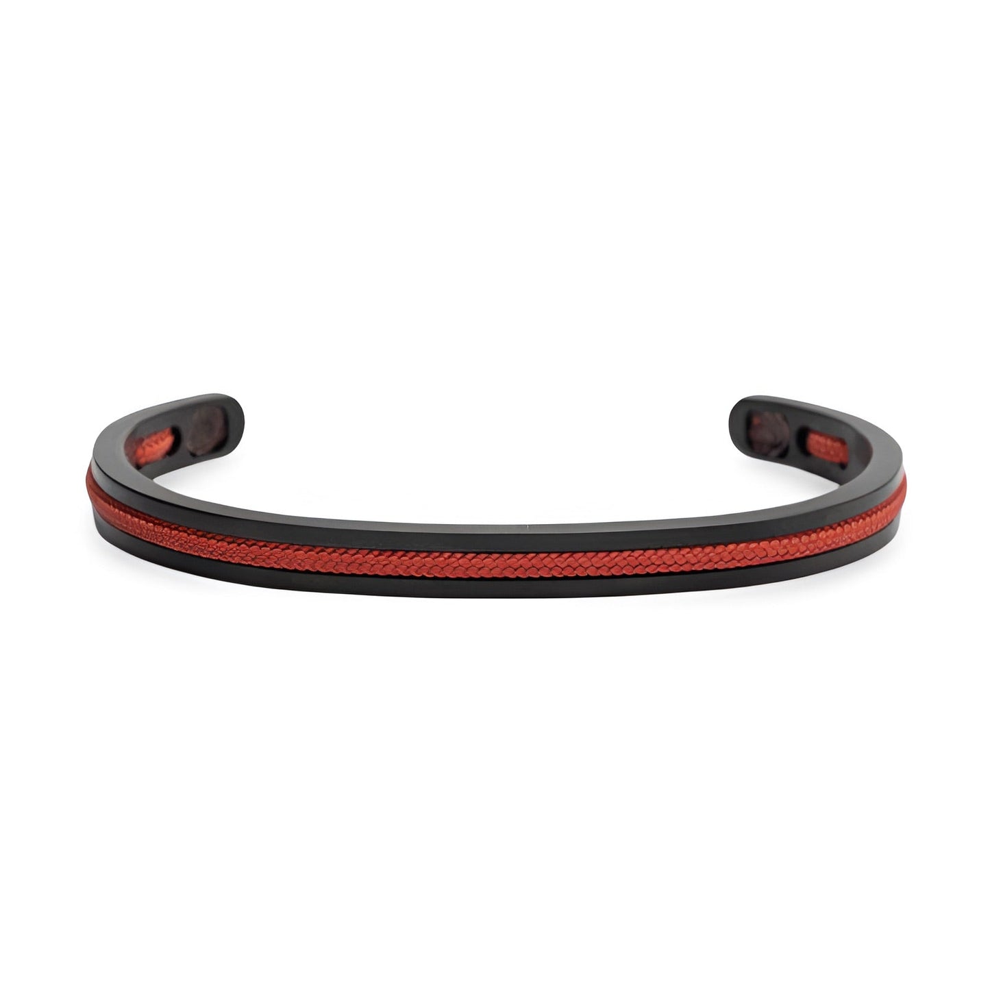 Valcien | Personalized Stainless Steel Cuff Bracelet With Integrated Cord