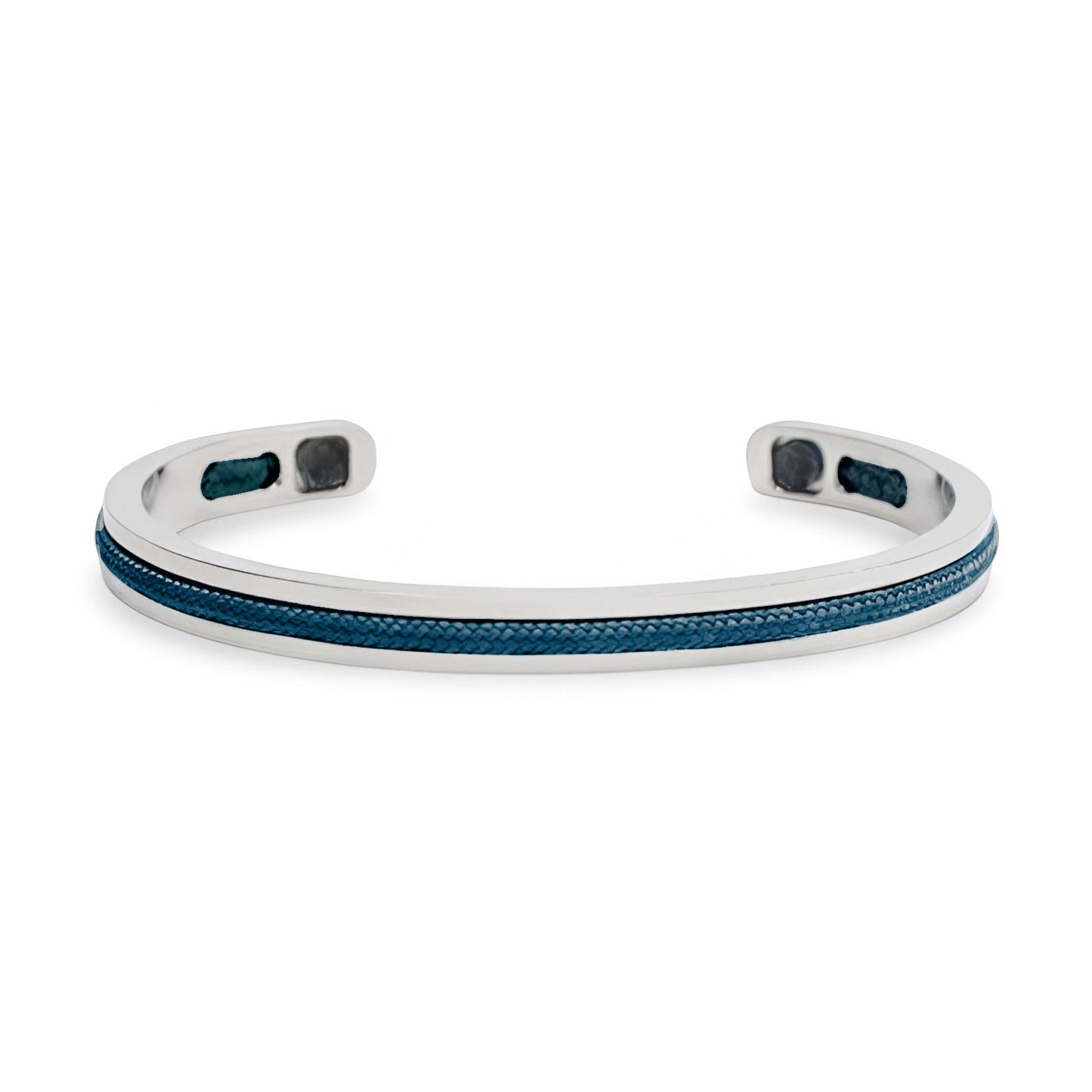 Valcien | Personalized Stainless Steel Cuff Bracelet With Integrated Cord