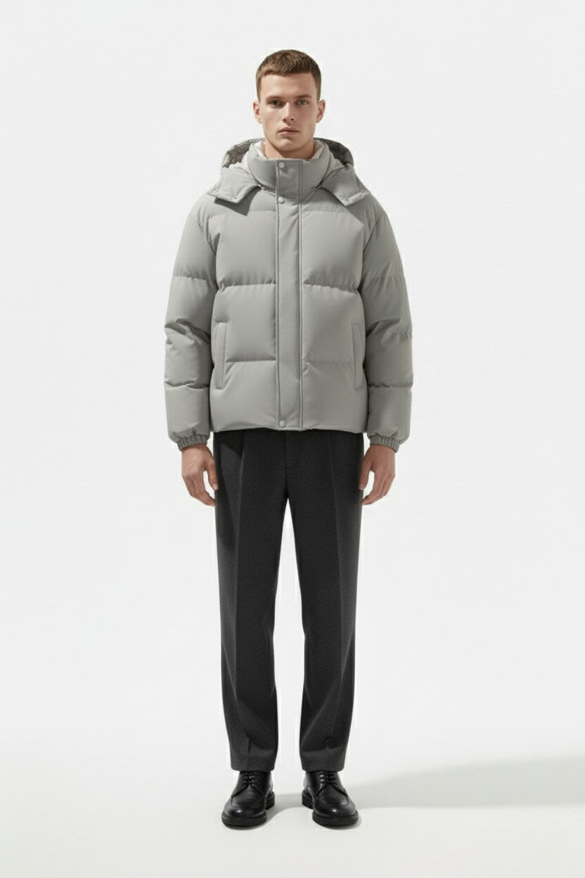 Valcien | Men’s Hooded Parka – Windproof Casual Outerwear