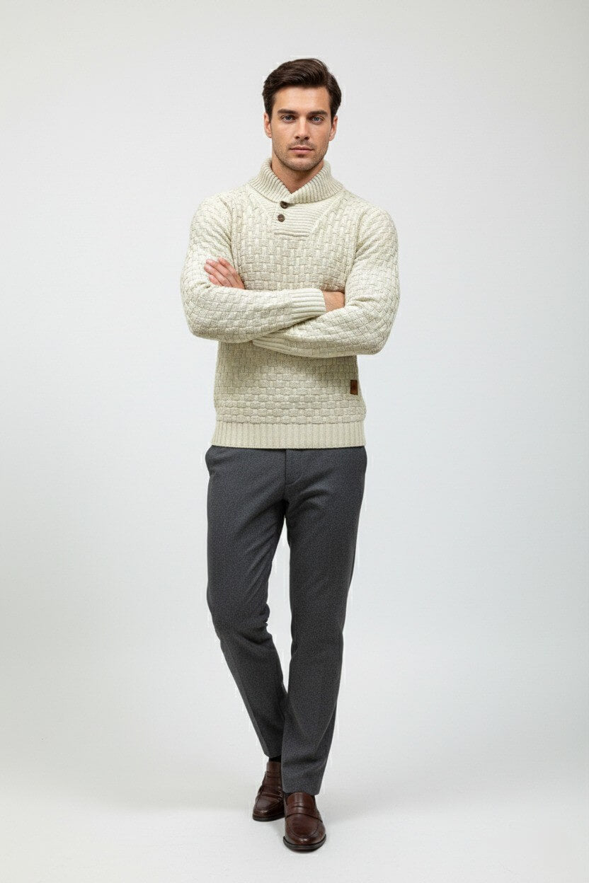 Valcien | Men’s Knitted Jumper – Classic Autumn Winter Knitwear