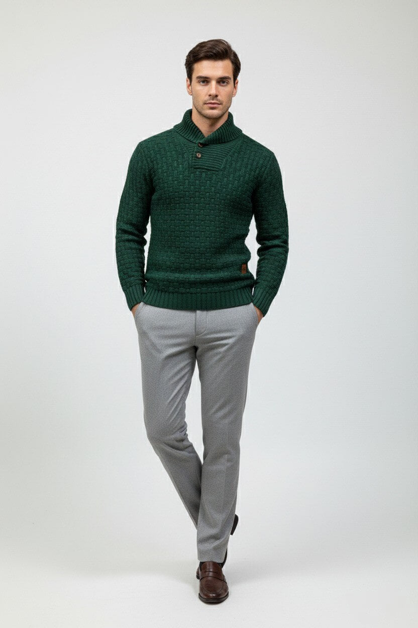 Valcien | Men’s Knitted Jumper – Classic Autumn Winter Knitwear