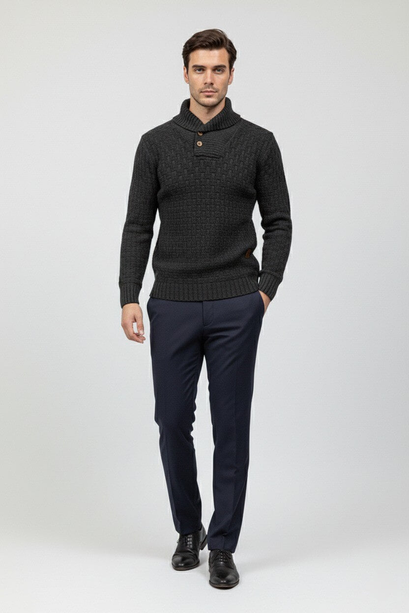 Valcien | Men’s Knitted Jumper – Classic Autumn Winter Knitwear