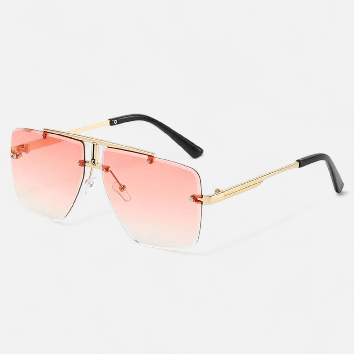 Valcien | Punk Square Frame Sunglasses – Retro Edge, UV Protection for Travel & Beachwear