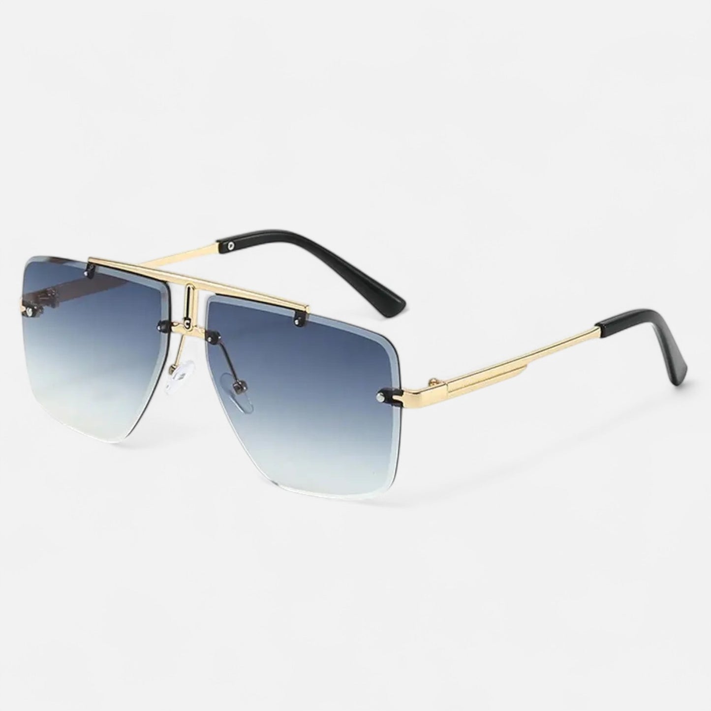 Valcien | Punk Square Frame Sunglasses – Retro Edge, UV Protection for Travel & Beachwear