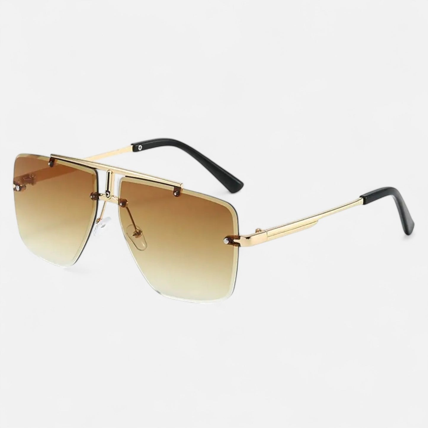 Valcien | Punk Square Frame Sunglasses – Retro Edge, UV Protection for Travel & Beachwear