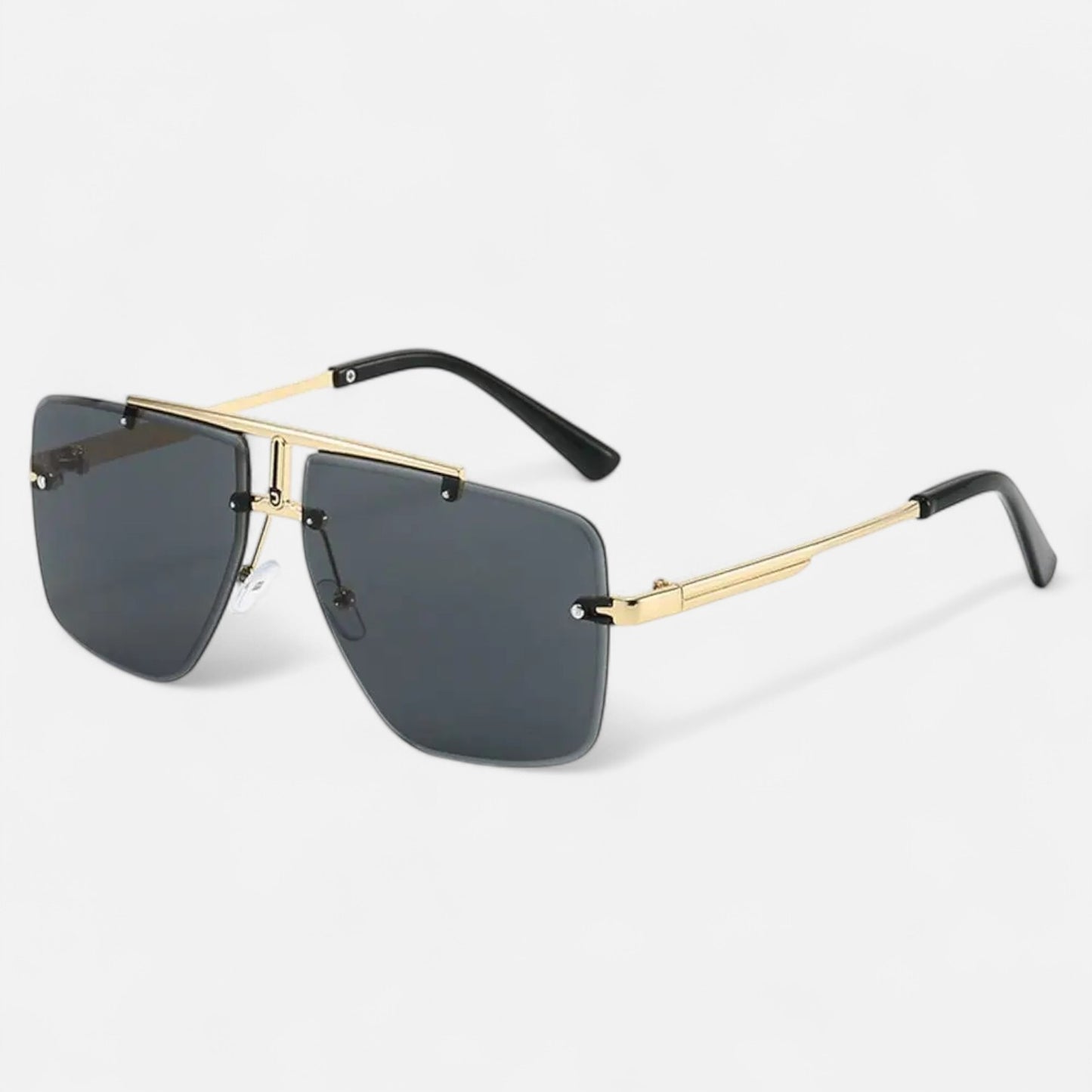 Valcien | Punk Square Frame Sunglasses – Retro Edge, UV Protection for Travel & Beachwear