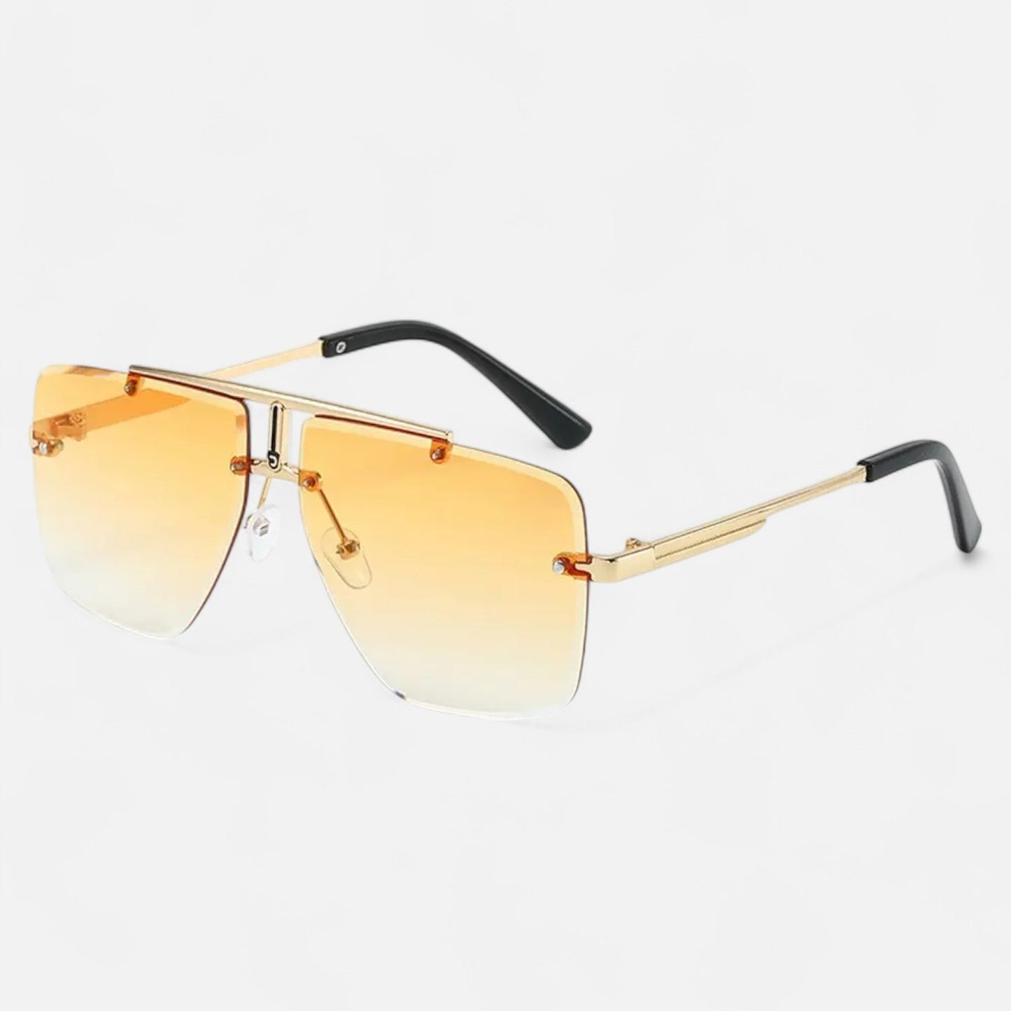 Valcien | Punk Square Frame Sunglasses – Retro Edge, UV Protection for Travel & Beachwear
