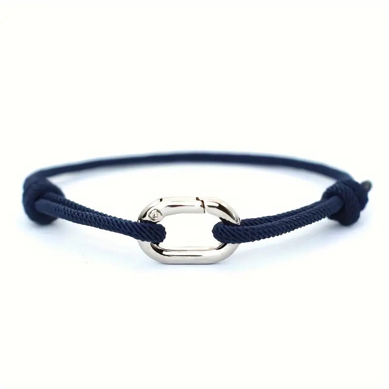 Valcien | 3mm Thin Rope Bracelet for Men – Handmade Macrame Sliding Knot Friendship Jewelry
