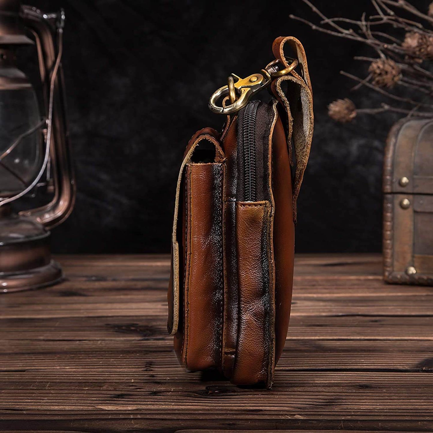 Men’s Crossbody Belt Bag | Multi-Pocket Waist Organizer