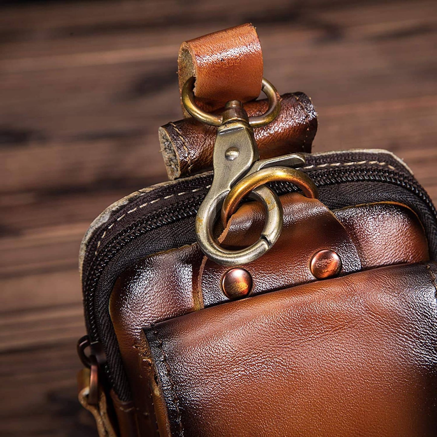 Men’s Crossbody Belt Bag | Multi-Pocket Waist Organizer