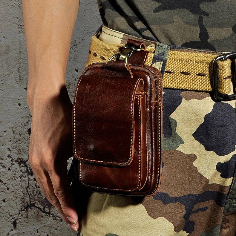 Men’s Crossbody Belt Bag | Multi-Pocket Waist Organizer