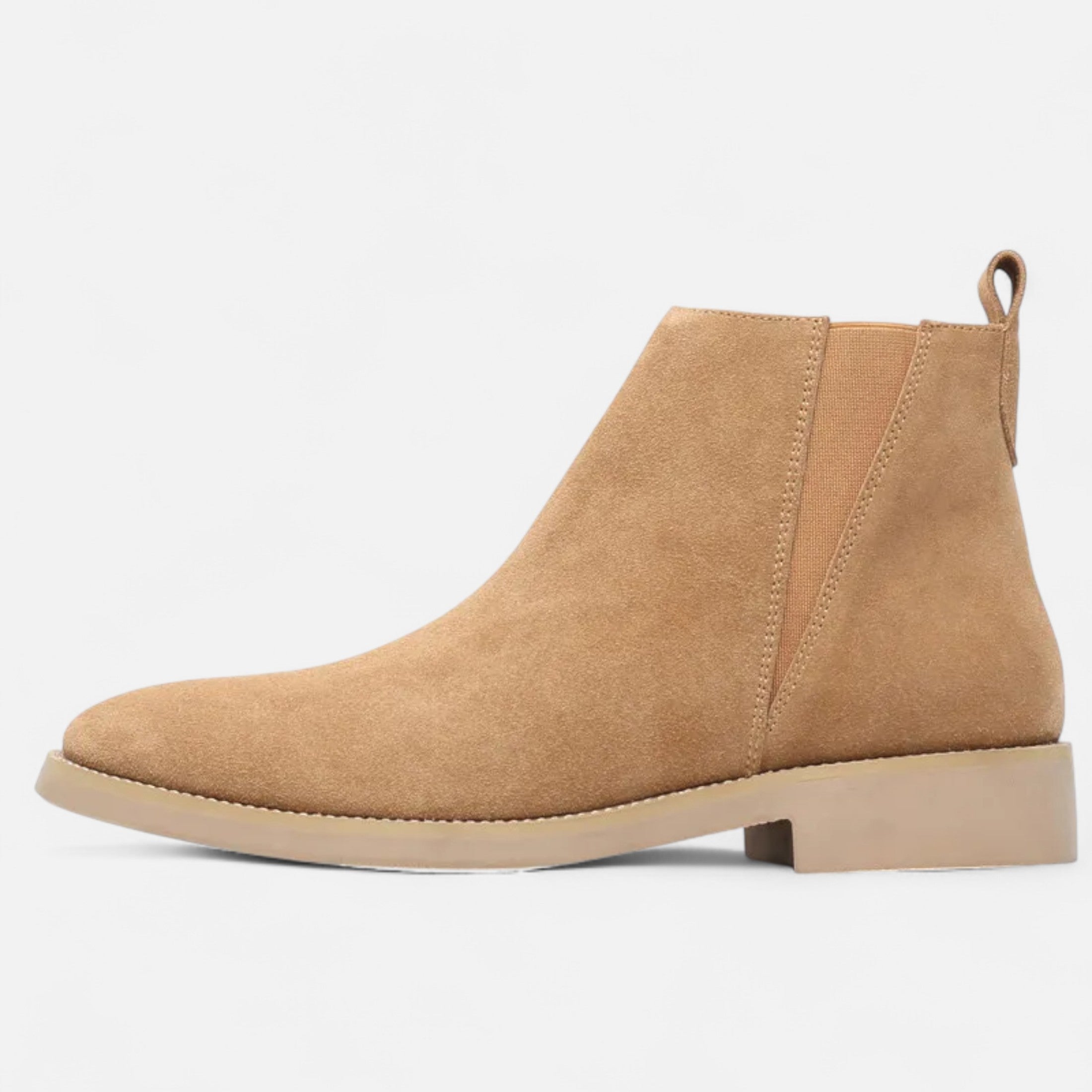 Valcien | Men’s British Suede Mid-Cut Zipper Boots