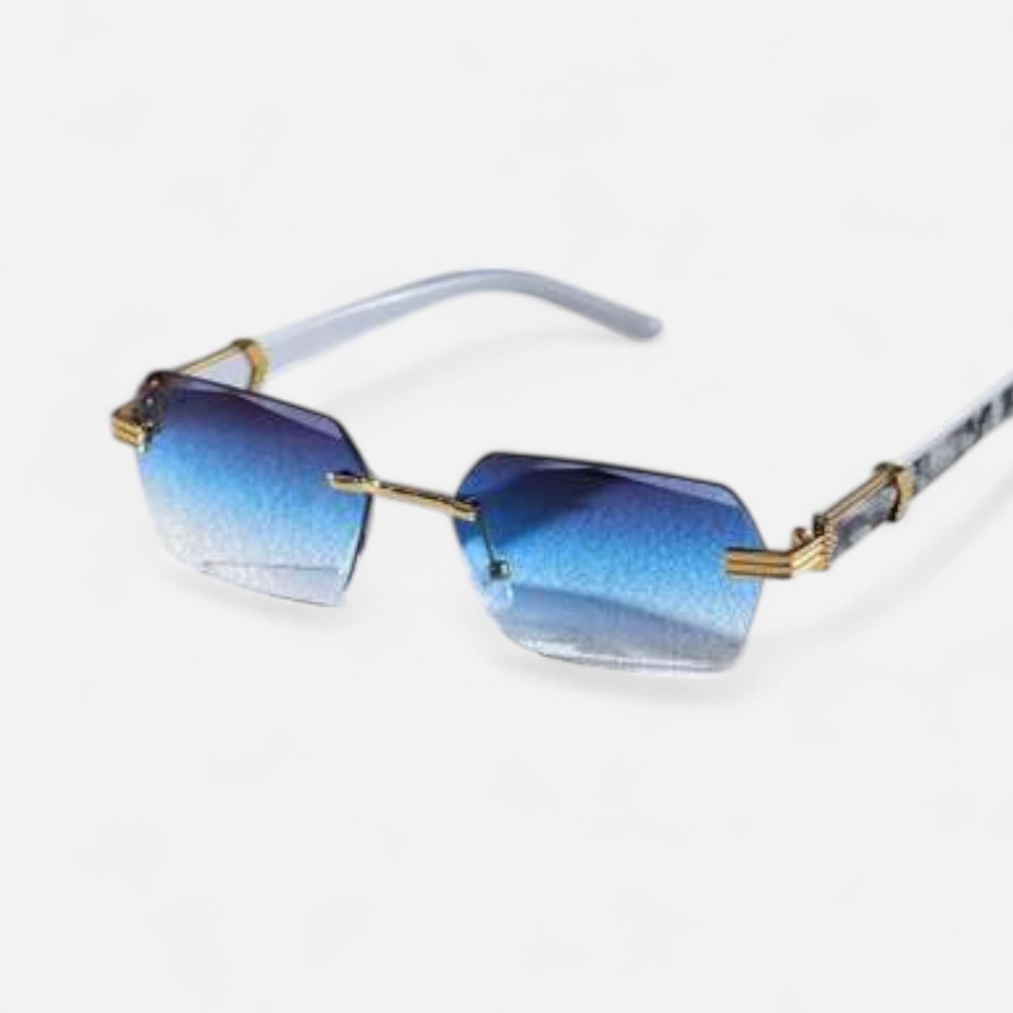 Valcien | Unisex Geometric Rimless Sunglasses – Modern Simplicity, Everyday Edge