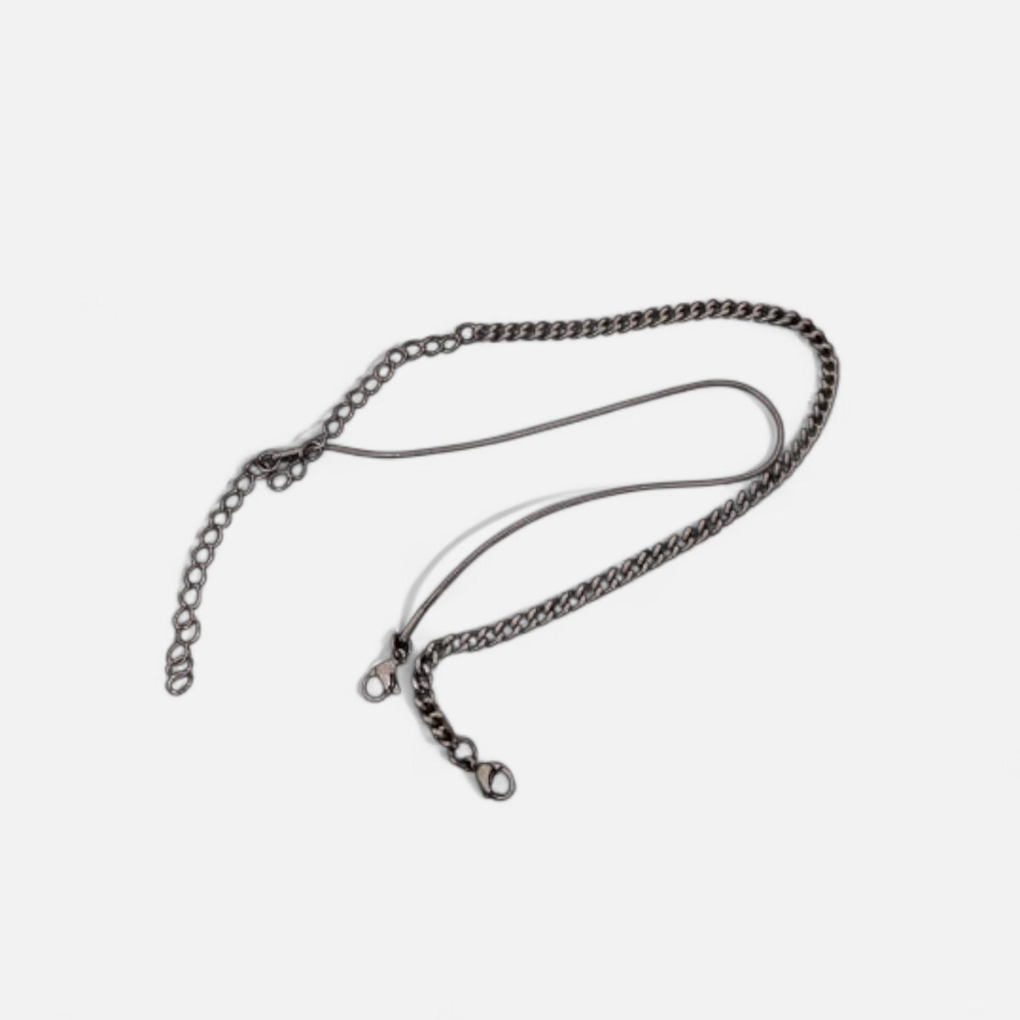 Valcien | Men's Minimalist Bracelet Set – Silver-Tone Steel, Sporty Versatility (2pcs)