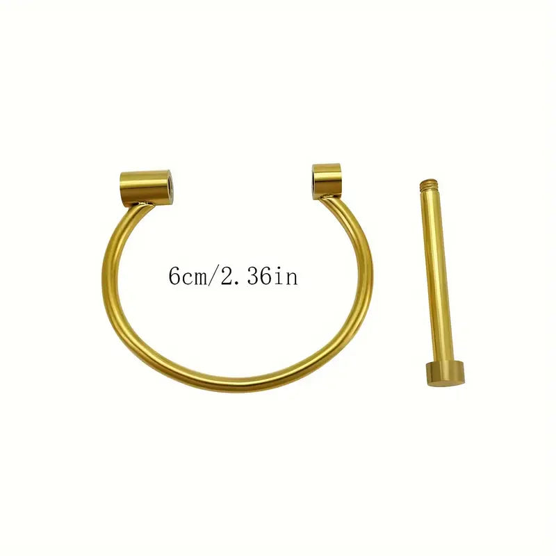 Valcien | Sleek U-Shaped Horseshoe Bracelet – Stainless Steel, Smooth Polished Finish