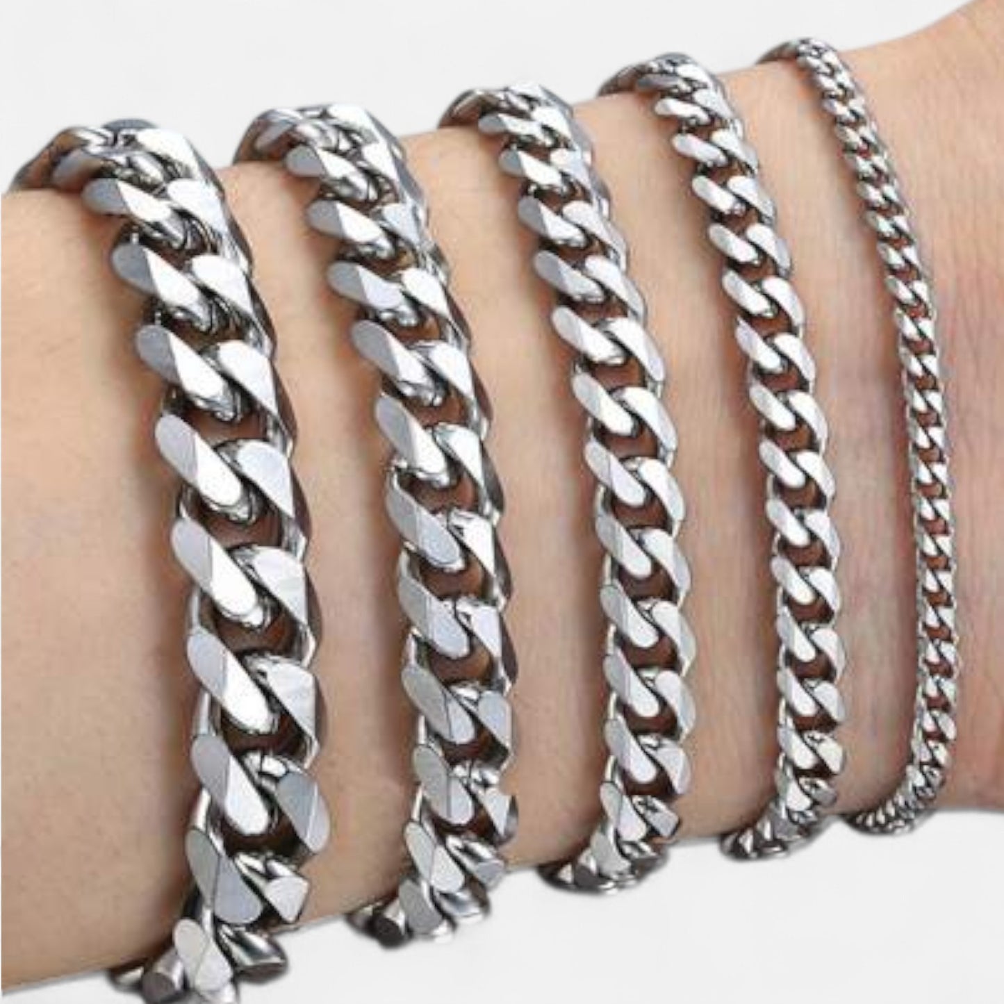 Valcien | Men's Cuban Link Chain Bracelet – Bold Steel, Urban Edge