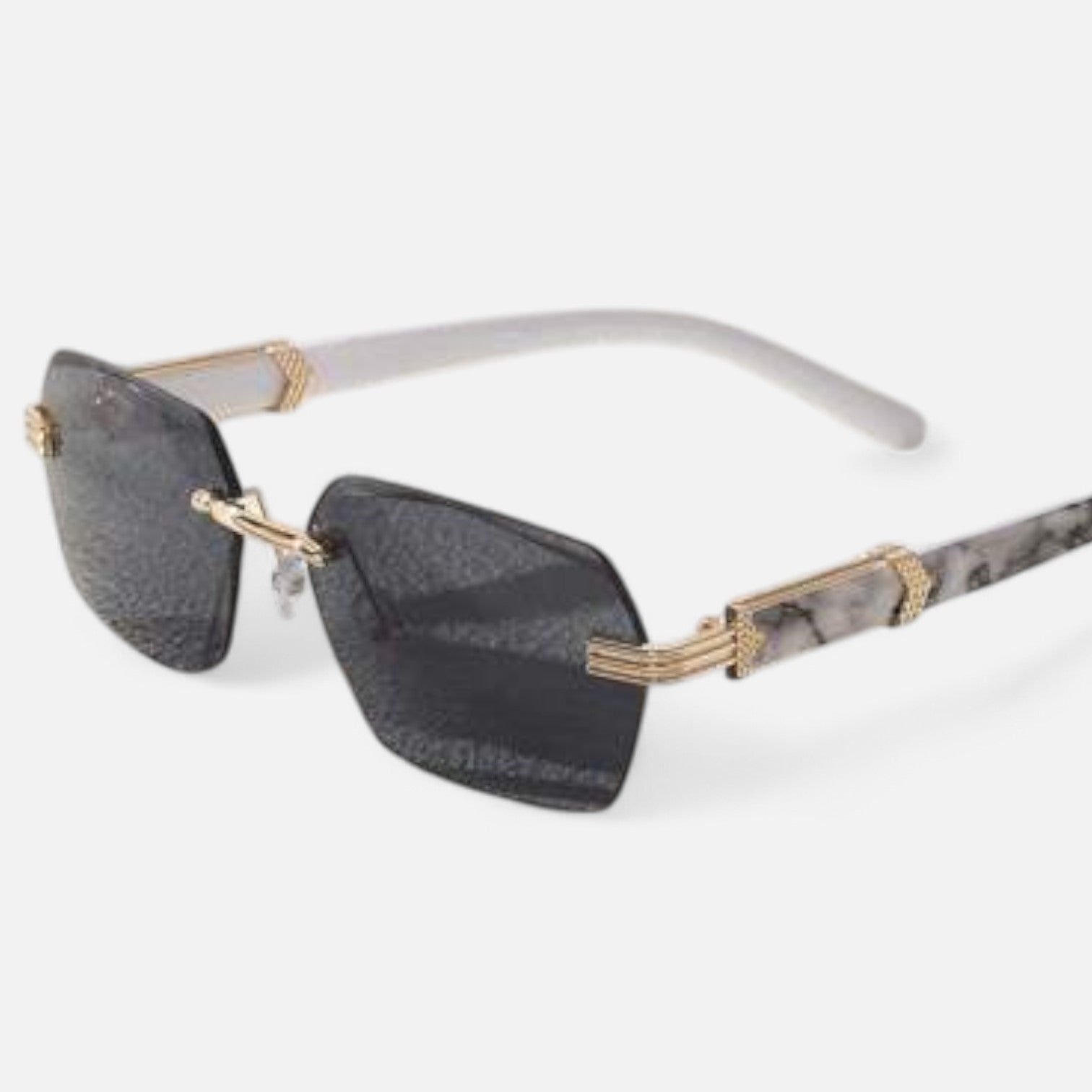 Valcien | Unisex Geometric Rimless Sunglasses – Modern Simplicity, Everyday Edge