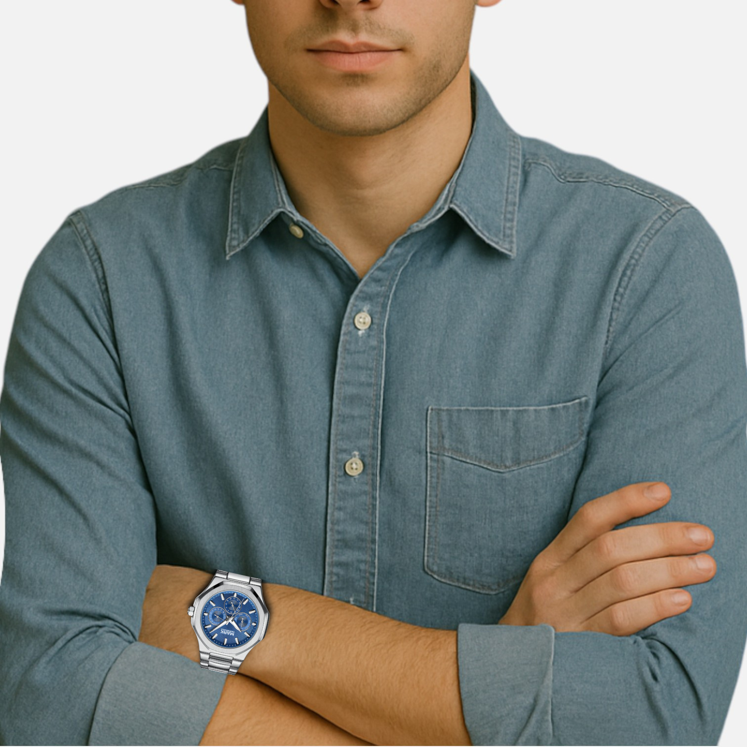Valcien | Stainless Steel Waterproof Watch – Durable Build, Timeless Precision