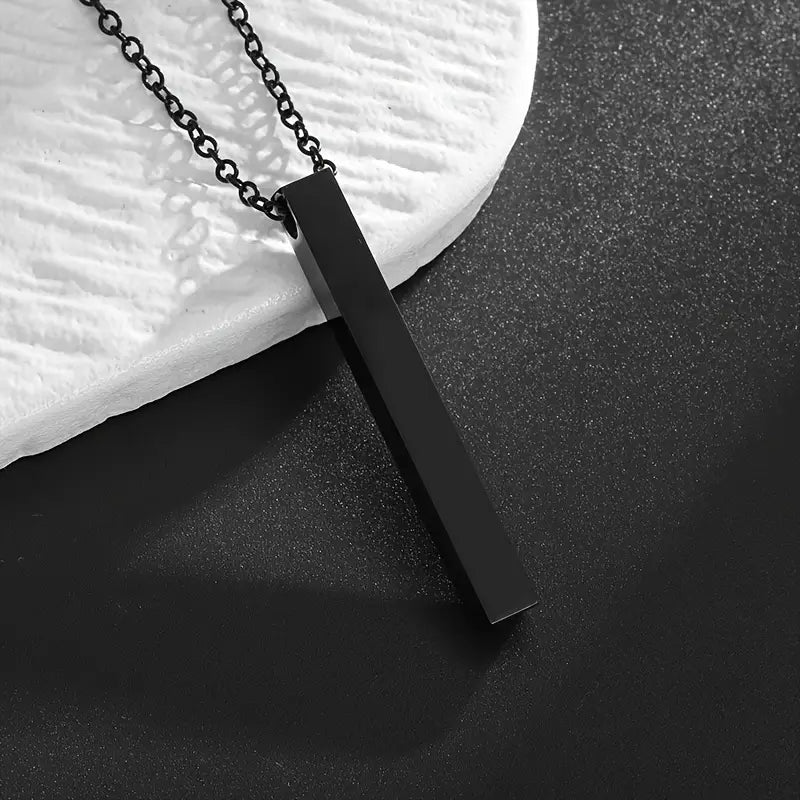 Valcien | Titanium Steel Long Necklace – Simple Hip-Hop Pendant, Fashionable Cold Style Gift Accessory