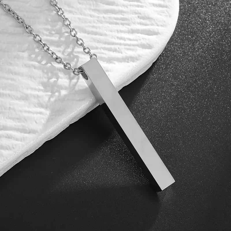 Valcien | Titanium Steel Long Necklace – Simple Hip-Hop Pendant, Fashionable Cold Style Gift Accessory