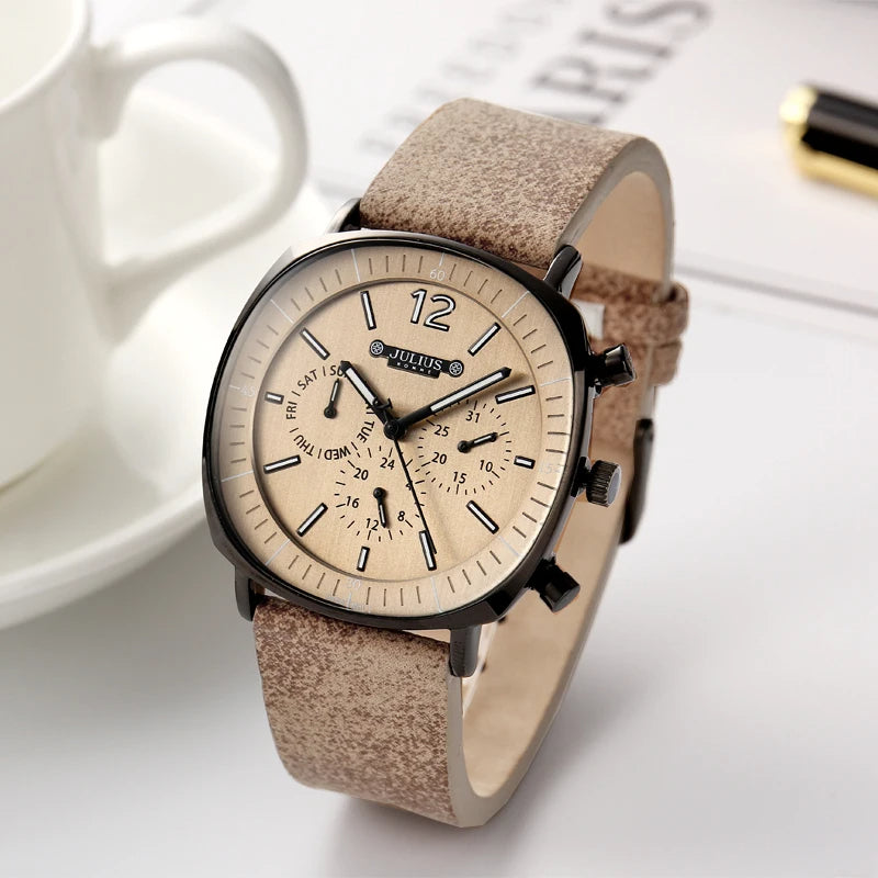 Midnight Eclipse Chronograph Watch – Men's Luxury Timepiece