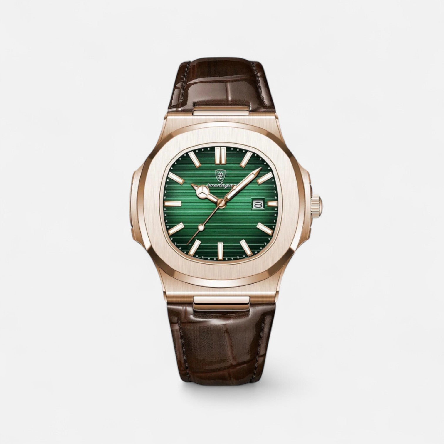 Valcien | Men's Chronograph Leather Watch – Elegant Detailing, Adjustable Strap