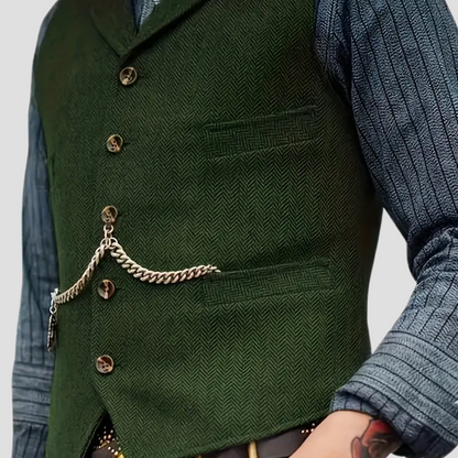 Men’s Suit Vest | Classic Button-Up Formal Waistcoat