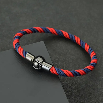 Valcien | Men’s Braided Nautical Bracelet – Durable Nylon Rope & Magnetic Clasp, Ideal Gift for Him