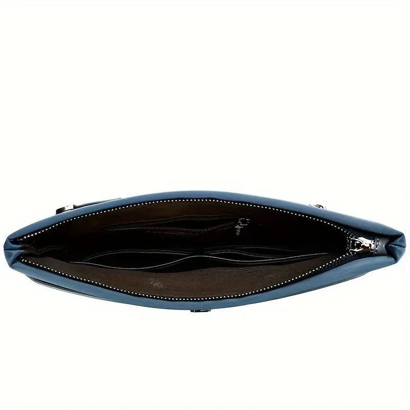 Valcien | Men’s Business Envelope Clutch – Large Capacity Oxford Handbag with Wrist Strap for Cards & Phone