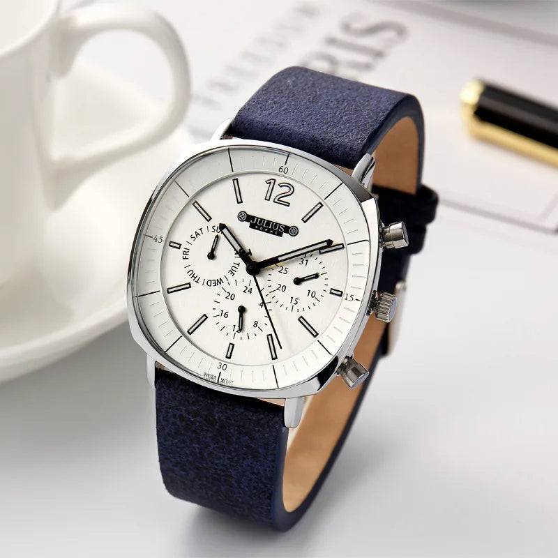 Midnight Eclipse Chronograph Watch – Men's Luxury Timepiece