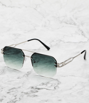 Valcien | Unisex Vintage Half-Rim Metal Eyeglasses – Stylish Streetwear Shades for Travel & Summer Looks