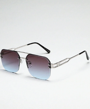 Valcien | Unisex Vintage Half-Rim Metal Eyeglasses – Stylish Streetwear Shades for Travel & Summer Looks