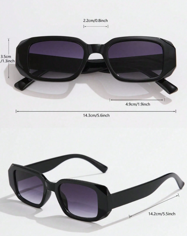 Valcien | Retro Square Small-Frame Sunglasses – Stylish Hip-Hop Eyewear for Daily & Street Style Looks